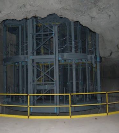 Eje de minería de acero de alta eficiencia para el transporte de elevadores de minerales para personas y mercancías